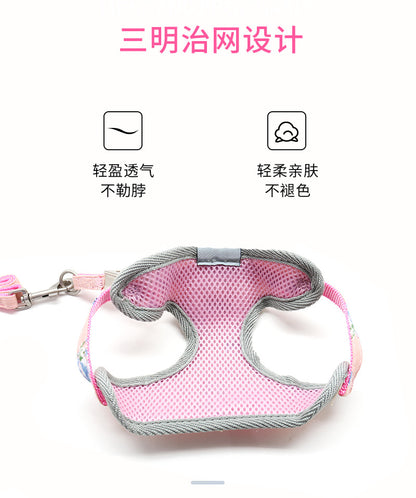 犬 リード 胴輪 犬用ハーネス ハーネスリードセット 犬用 シンプル ペット用品 2点セット 115 ネコ用ハーネス 猫用 中型犬 軽量 おしゃれ 簡単装着 お出かけ 小型犬 ハーネス リーシュ ペッ
