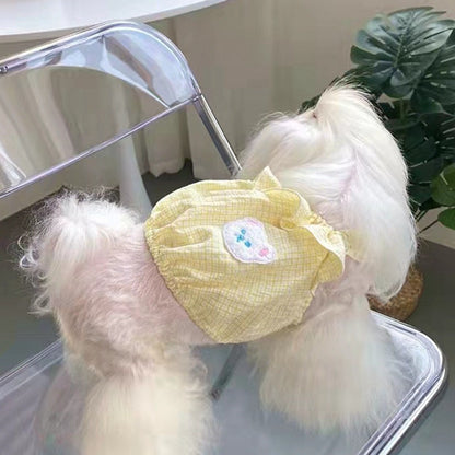 新品 大人気 ペット 服 安い 犬春 夏 フリル チェック キャミソール かわいい 可愛い ハイブランド 猫 ドッグ ウェア
