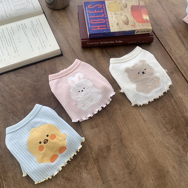 [犬 服]犬 洋服 ins人気商品 夏の薄いペット犬服小さな子犬の夏のTシャツ