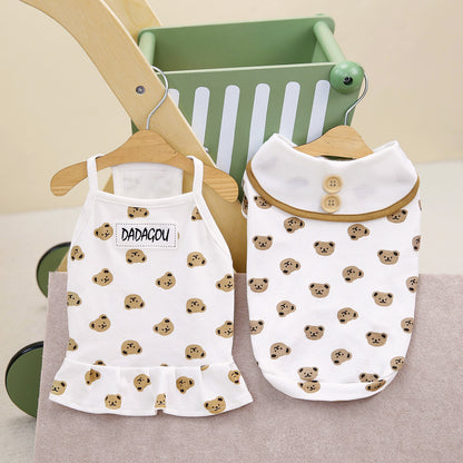 猫 犬 洋服 犬服 ペット服 大中小型犬 ペット用品 犬/猫用 犬の服 ペットウエア 小型犬 中型犬 通気 可愛い ドッグウェア トレーナー 犬 服 ワンピース サロペット ビションフリーゼ 犬猫服