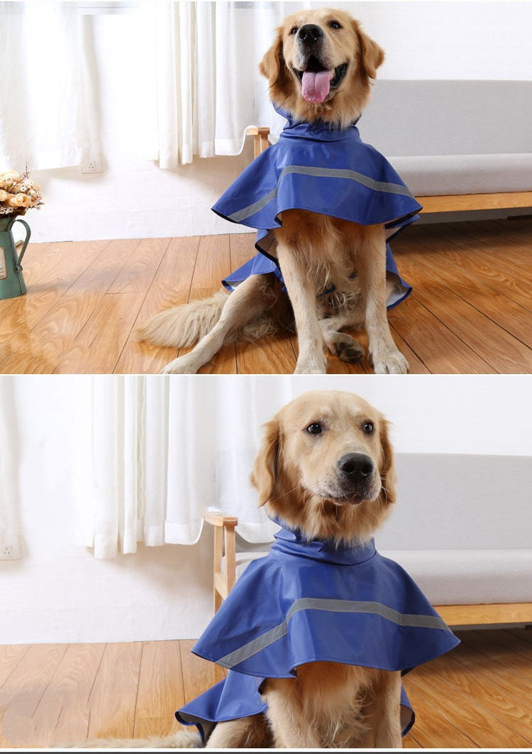 ペット レインコート 犬用 雨具 防水 ポンチョ 小型犬 ペットウェア かわいい 雨天対策 ポケット反射テープ付き 中型犬 大型犬 梅雨 散歩 雨具