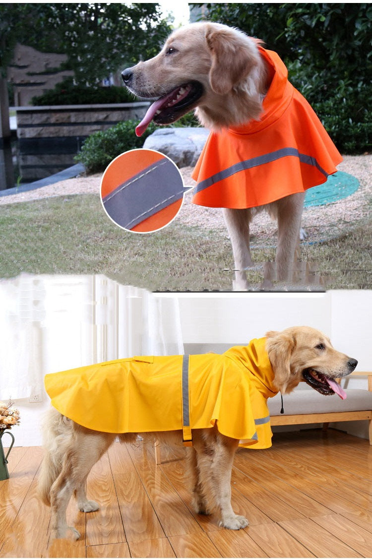 ペット レインコート 犬用 雨具 防水 ポンチョ 小型犬 ペットウェア かわいい 雨天対策 ポケット反射テープ付き 中型犬 大型犬 梅雨 散歩 雨具