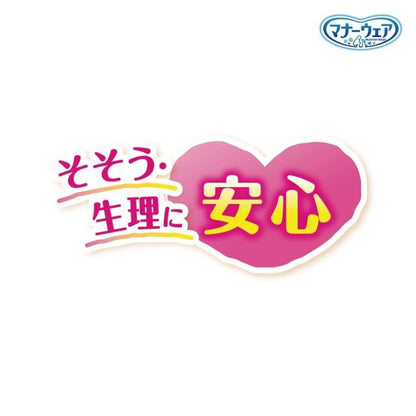 <a href="https://www.qoo10.jp/gmkt.inc/Search/brand.aspx?brandno=124379" target="_blank" class="title_brand" id="btn_brand" title="マナーウェア">マナーウェア</a>マナーウェア 女の子用 Lサイズ モーヴピンクドット・チェック 32枚