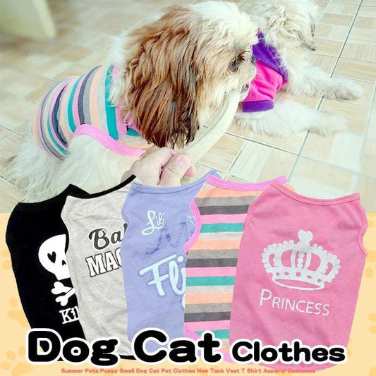新商品プロモーション，数量限定 犬 猫 服 ウェア ペット ドッグ ドッグウェア 小型犬 中型犬 タンクトップ犬 猫