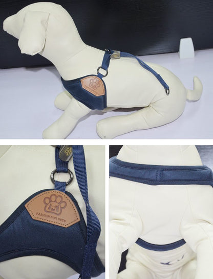 ハーネスリード ペット用品 犬 小型犬 2点セット お散歩 お出かけ アウトドア カジ