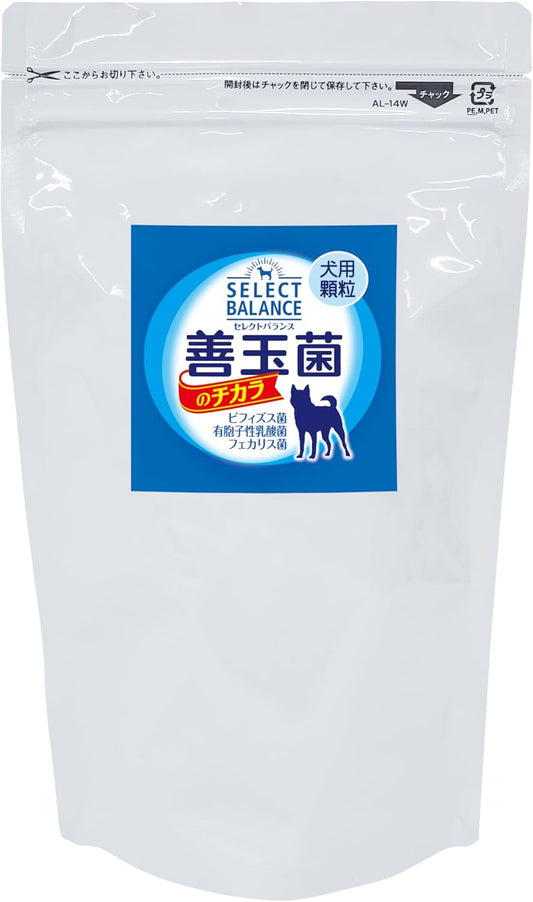 <a href="https://www.qoo10.jp/gmkt.inc/Search/brand.aspx?brandno=109498" target="_blank" class="title_brand" id="btn_brand" title="Select Balance ">Select Balance </a>セレクトバランス 善玉菌のチカラ 犬用 顆粒 300g