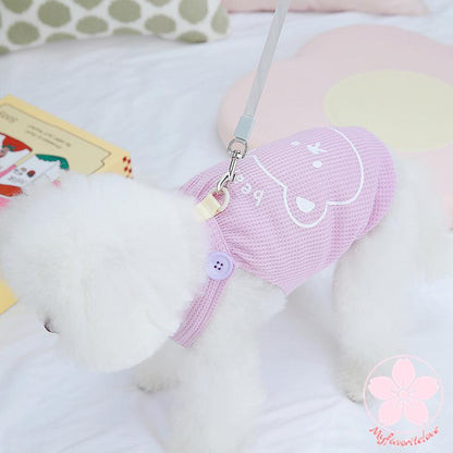 人気商品超目玉 ペット 服 安い 犬 春 夏 くまちゃん 柄 タンクトップ かわいい 可愛い ハイブランド 猫 ドッグ ウェア