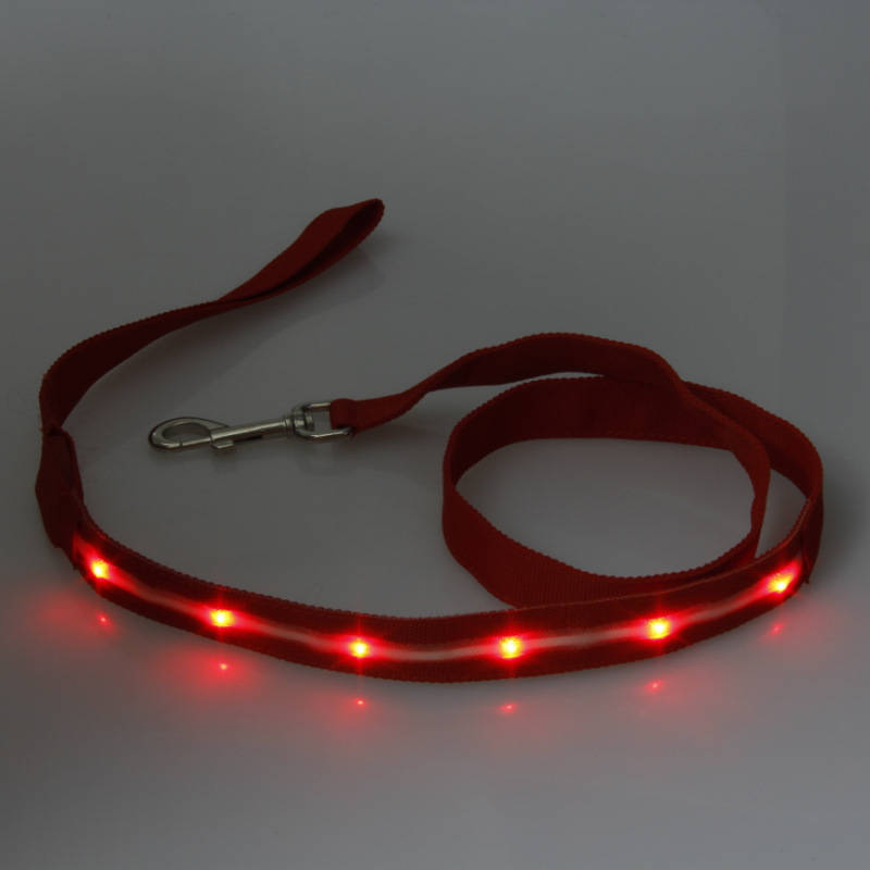 リード 光る LEDライト 犬 猫 ドッグ キャット 小型犬 中型犬 大型犬 ペット用品 ペットグッズ 電池式 ボタン電池 牽引紐 平紐 リーシュ 夜