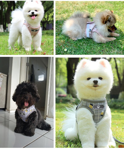 猫 メッシュ ドッグ ウェアハーネス キャット ペット ハーネス 服 リード付 胴輪 犬