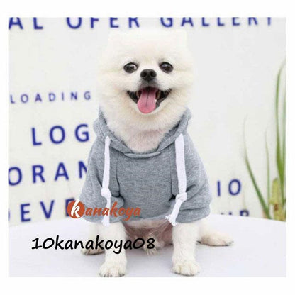 犬服 パーカー 小型犬 中型犬 秋 冬 猫 犬の服 フード付き 裏起毛 フリース ペット服 プードル チワワ ダックス プルオーバー ポケット付