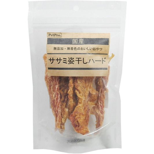 <a href="https://www.qoo10.jp/gmkt.inc/Search/brand.aspx?brandno=112304" target="_blank" class="title_brand" id="btn_brand" title="ペットプロ">ペットプロ</a>国産おやつ ササミ姿干しハード 67g