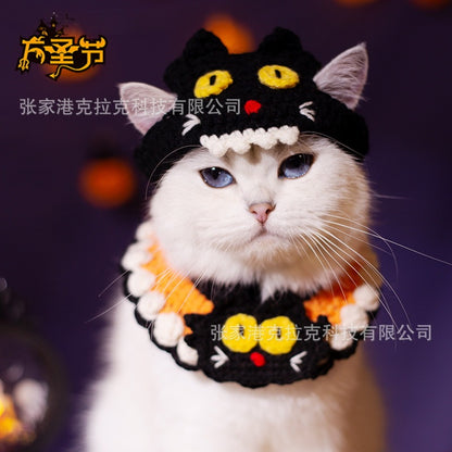 ねこ/犬用品 首輪マフラー サンタマフラー ハロウィンギフト プレゼント お祝い 大人気 着脱簡単 可愛い 散歩 旅行 撮影用 ペット服 記念撮影 INS tiktok かわいい ペット用品 ペット