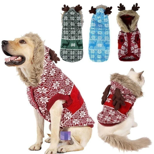 クリスマスペットセーター猫犬服テディビションエルク風小型中大型犬新大型犬セーター404