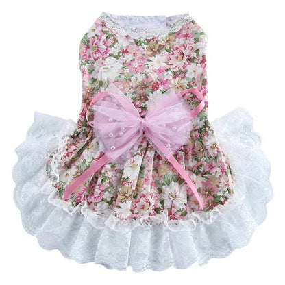 ペットウェア かわいい 犬の服装 猫と犬とペットのイブニングドレスペットの服 犬猫服　快適で可愛い 犬用品