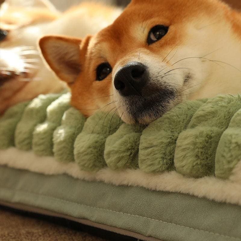 ペットベッド 犬ベッド 猫ベッド ペットマット 犬猫兼用 ふわふわ もふもふ ベッド ペット用品 暖かい 滑り止め 大型犬 小型犬