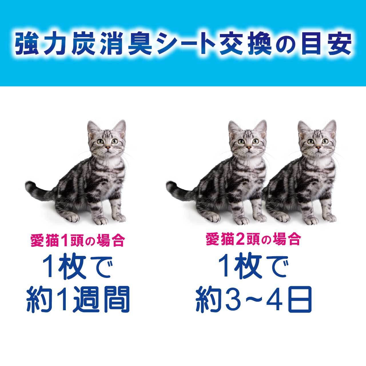 ペットプロ デオフリー システムトイレ用強力炭消臭シート 10 2枚入 トイレ用強力炭消臭シート