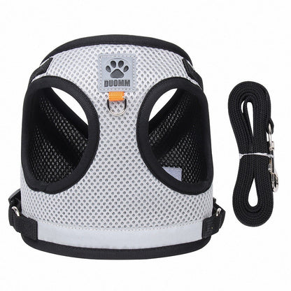 犬用 ハーネス リードセット 中型犬小型犬 脱げない 着せやすい おしゃれな犬ファッション ペット用品かわいい犬ベルト 17カラー選べる