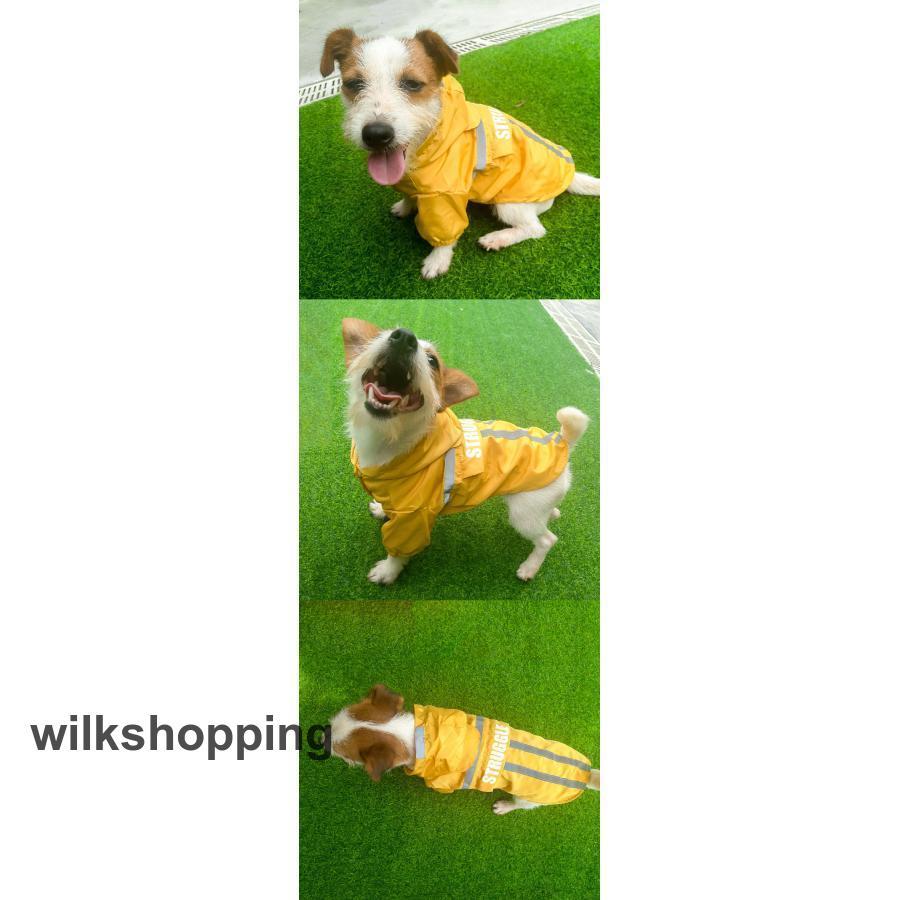 犬用 レインコート 小型犬 中型犬 フード付 犬 犬服 レインポンチョ レインウェア 犬用カッパ 犬のレインコート 防水 雨具 ペット服 大きいサイズ 雨の日 お散歩