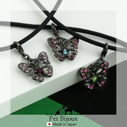 <a href="https://www.qoo10.jp/gmkt.inc/Search/brand.aspx?brandno=121124" target="_blank" class="title_brand" id="btn_brand" title="MELODY ACCESSORY">MELODY ACCESSORY</a>送料無料 ドッグ 犬用 ネックレス 首輪 チョーカー 犬 いぬ DOG ねこ 猫 ペット 蝶 バタフライ モチーフ シンプル 小型犬 中型犬 かわいい トイプードル チワワ