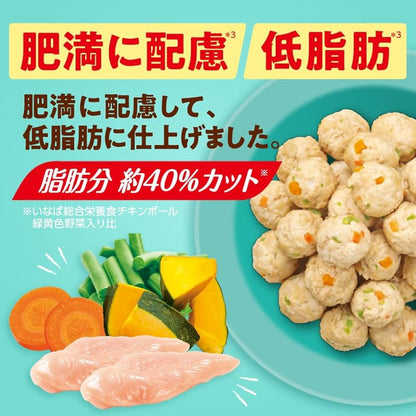【即納】いなば 総合栄養食 ささみボール 緑黄色野菜入り 肥満に配慮/低脂肪 150g 6個セット