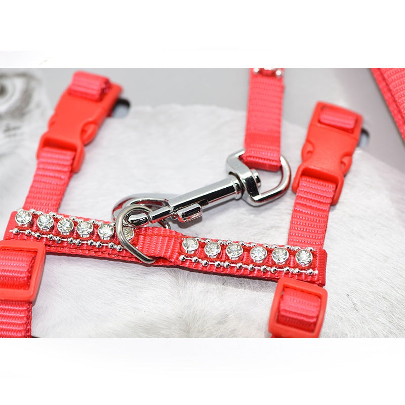 軽量 シンプル 2点セット おしゃれ お出かけ 犬用ハーネス ペット用品 小型犬 ネコ用ハーネス ハーネスリードセット 胴輪 簡単装着 猫用 リード リーシュ ハーネス 165 犬 ペットハーネス 犬