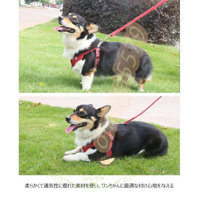 小型犬 ドッグウェア ハーネス 反射 ペット服 ２点セット リード キャットウェア セットアップ 胴輪 猫服 ハーネスリード ベスト シンプル 犬服
