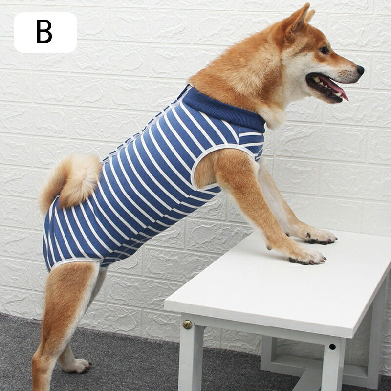 タイムセール術後服 犬用 服 術後ウェア 保護服 ボタンタイプ 犬介護服 不妊手術 オス去勢 傷口保護 皮膚保護 避妊 傷舐め防止 雄雌兼用 小型犬 中型犬 (L-3XL)術後服 犬用