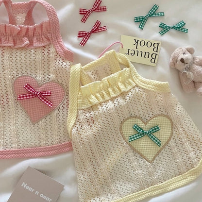 [犬 服]犬 洋服 ins人気商品 ペット犬服かわいい薄型通気性愛メッシュスリング小型犬猫ベスト
