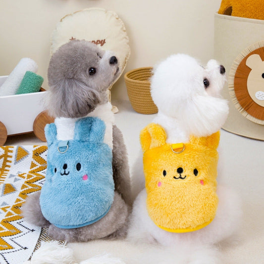 人気ペット用品 犬服 猫 小型犬 秋冬新作 ポーラーフリース クマ フリースコート