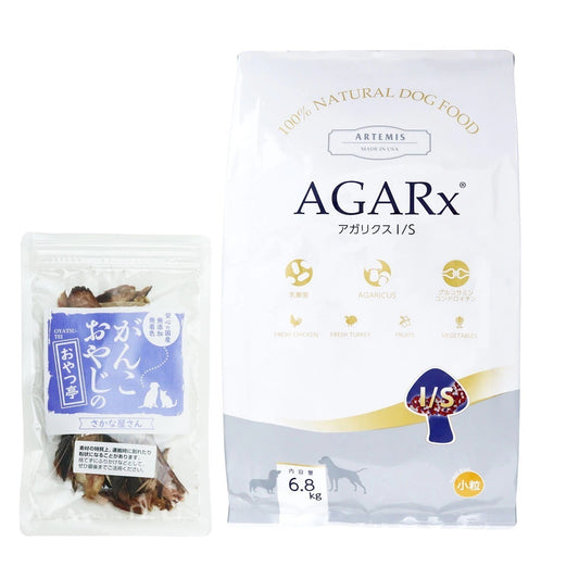 <a href="https://www.qoo10.jp/gmkt.inc/Search/brand.aspx?brandno=110621" target="_blank" class="title_brand" id="btn_brand" title="artemis">artemis</a>アガリクス I/S 小粒 6.8kg【お試し国産お魚おやつ約20g付き】