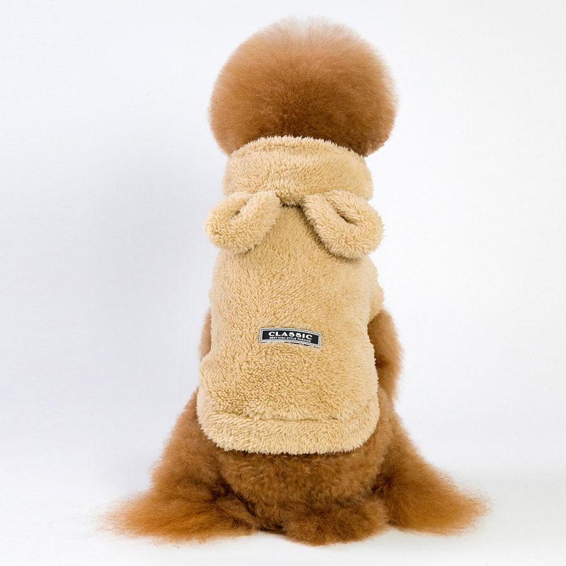 大人の魅力 犬服 ペットウェア 犬の服 厚手 パーカー ペット服 ドッグウェア ペット用品 可愛い 暖かい 秋冬春 裏ボア 防寒 モコモコ ふわふわ 散歩