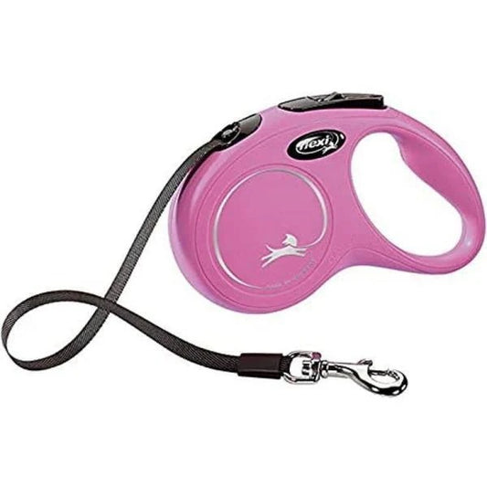 フレキシ (flexi) ニュークラシック テープ S(15kg未満) 5m ピンク 犬用リード