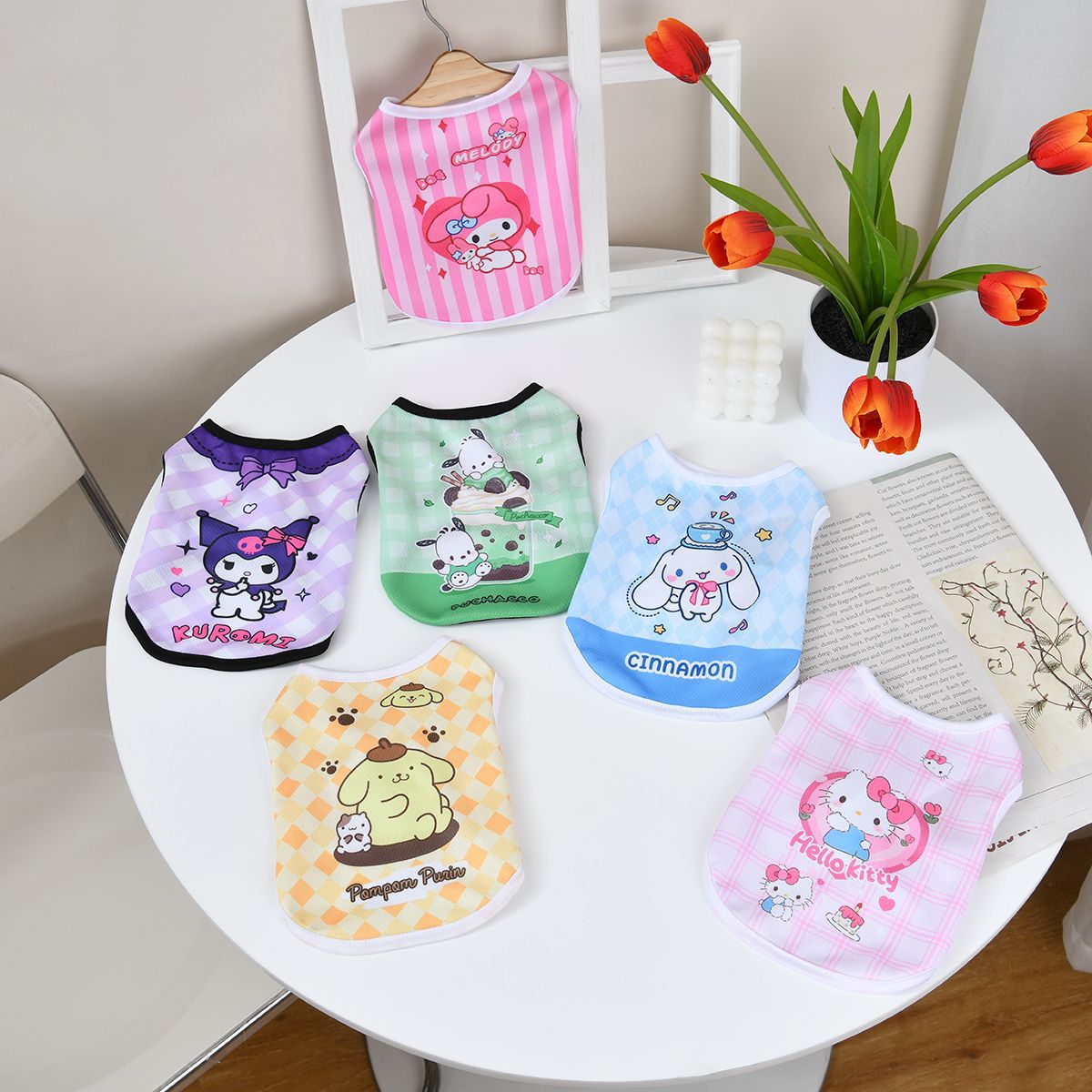 超人気 ペット かわいい チョッキ 洋風超萌猫犬 夏の涼しげ服 サンリオシリーズ キティ 通気服