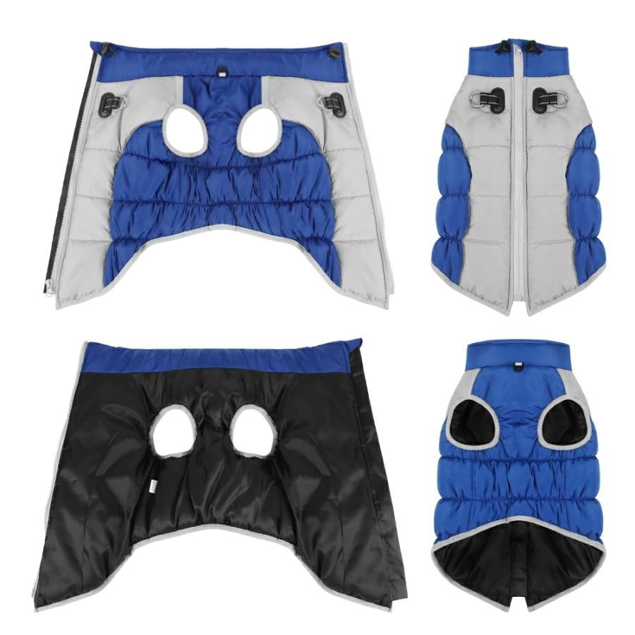 冬 ジャケット 犬服 小型犬 ドッグウェア 中型犬 コート 暖かい 重ね着 厚手 ベスト 犬の服 撥水 防寒 ハーネス ハーネス一体型ジャンパー 防寒着 オシャレ 犬
