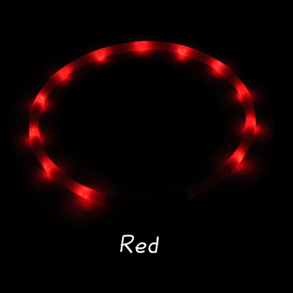 おしゃれ 首輪 USB レインボー 散歩 充電式 犬 夜 LED ライト 猫 光る首輪 ペット 光る