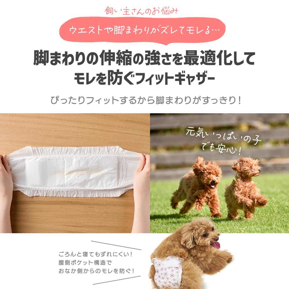 アイリスオーヤマ ピタフィット ペット用おむつ S 57枚入 女の子用 犬 おむつ オムツ NPD-S57