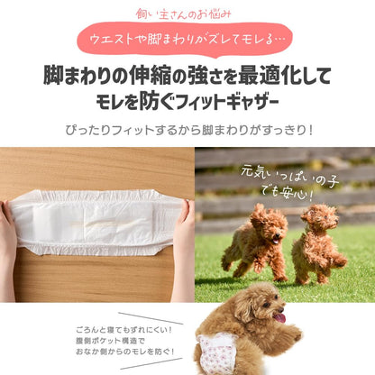アイリスオーヤマ ピタフィット ペット用おむつ S 57枚入 女の子用 犬 おむつ オムツ NPD-S57