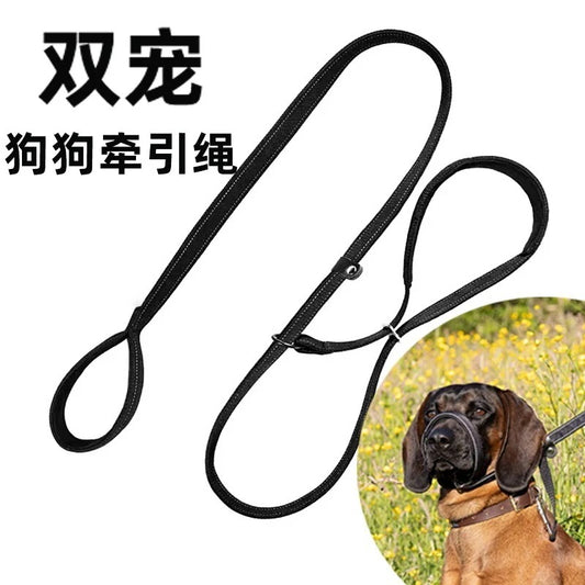 送 料 無 料！愛犬用リード大型犬用リード犬口輪一体型ドッグチェーン