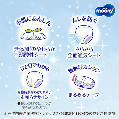 【パンツ BIG】 ムーニーマン マシュマロ肌ごこち モレ安心 男の子 ビッグサイズ おむつ (12~22kg)76枚 (38枚×2)