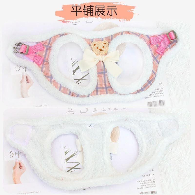 リード リーシュ ペット用品 ハーネスリードセット 犬用 ネコ用ハーネス 2点セット おしゃれ ハーネス お出かけ 猫用 犬 小型犬 中型犬 シンプル お散歩 簡単装着 胴輪 69 軽量 犬用ハーネス