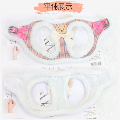 リード リーシュ ペット用品 ハーネスリードセット 犬用 ネコ用ハーネス 2点セット おしゃれ ハーネス お出かけ 猫用 犬 小型犬 中型犬 シンプル お散歩 簡単装着 胴輪 69 軽量 犬用ハーネス