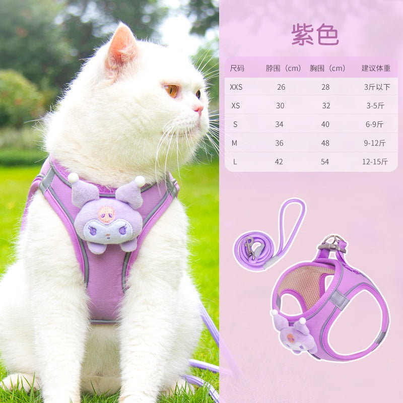 軽量 猫用 64 リード リーシュ ペット用品 お出かけ 犬用ハーネス 胴輪 ハーネス 犬用 簡単装着 ペットハーネス ネコ用ハーネス 中型犬 犬 小型犬 おしゃれ 2点セット ハーネスリードセット