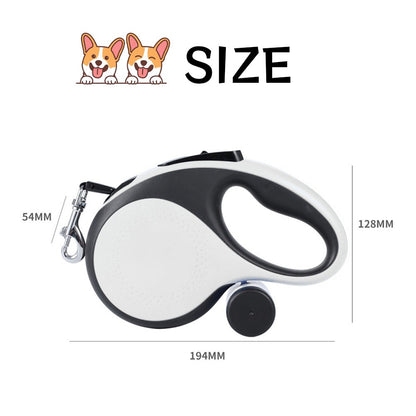 3日で出荷 自動伸縮ペット用リード ゴミ袋ホルダー付き 中大型犬対応 散歩用リード 猫犬兼用 アウトドア 携帯便利 爆走防止タイプ 3M/5M/8M