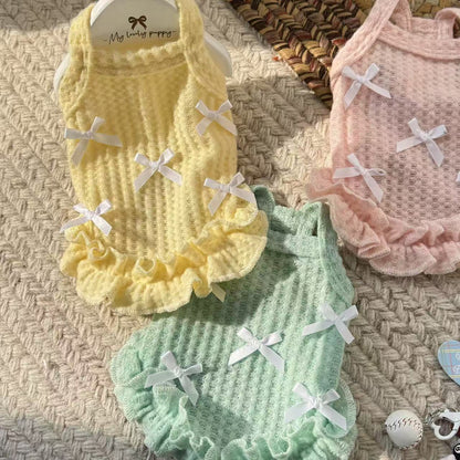 [犬 服]犬 洋服 ins人気商品 2025春夏犬薄型通気性ベスト猫二本足サスペンダーかわいいペットの犬の服