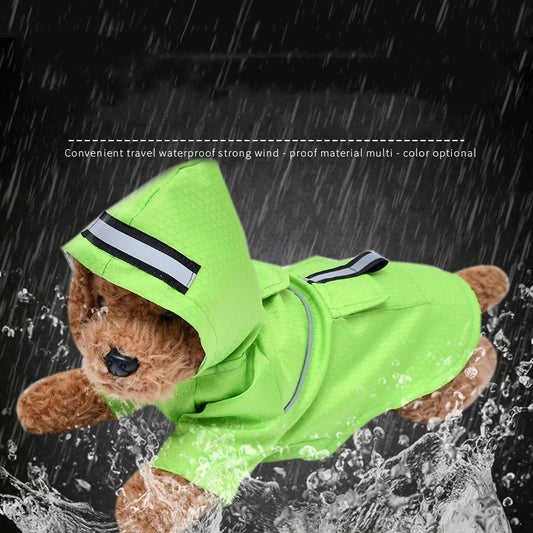 犬 レインコート レイングッズ ポンチョ 梅雨 雨具 小型犬 カッパ フード付き