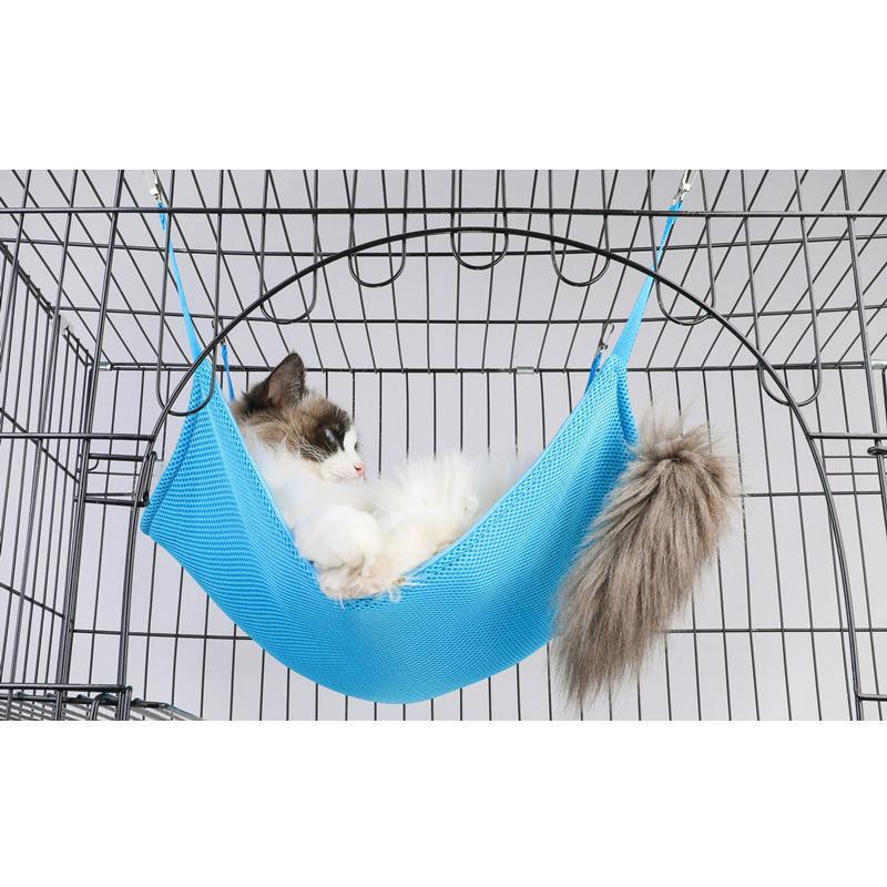 猫 ハンモック ケージ ベッド ひんやり 冷感 春夏 小動物 取り付け簡単 吊り下げベット 35×35cm 53×35cm