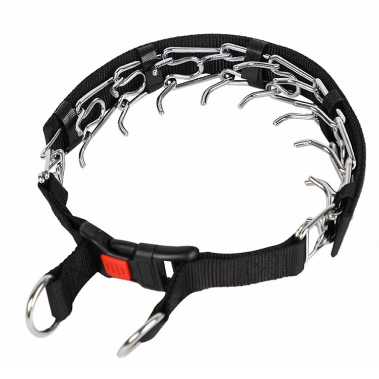 犬 首輪 訓練用 犬用プロングカラー ステンレス チェーン 引っ張り しつけ用 トレーニング 簡単装着 犬用スパイクピンチカラー 調節可能な犬用トレーニングカラー 犬用品 お散歩グッズ クイックリリー