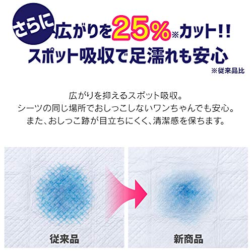 アイリスオーヤマ(IRIS OHYAMA) ペットシーツ 厚型 超吸収 抗菌 消臭 小型犬・中型犬 12時間交換不要 ワイド 42枚入