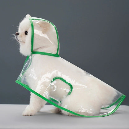人気ペット用品犬マッキントッシュテディ中小犬新透明レインポンチョ
