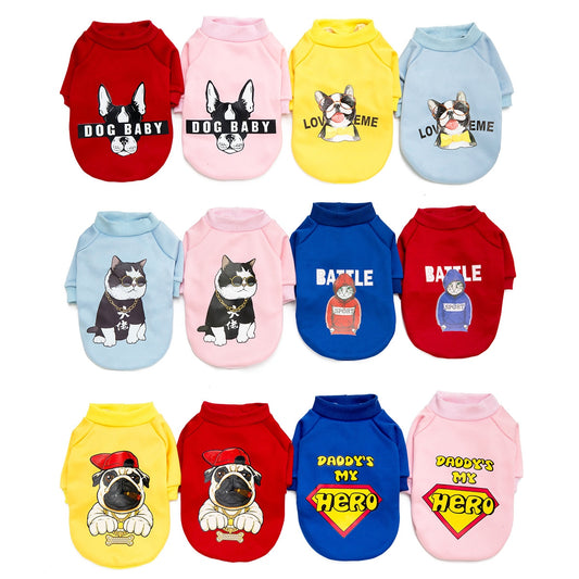 猫 犬 洋服 犬服 ペット服 大中小型犬 ペット用品 犬/猫用 犬の服 ペットウエア 小型犬 中型犬 通気 可愛い ドッグウェア トレーナー 犬 服 ワンピース サロペット ビションフリーゼ 犬猫服